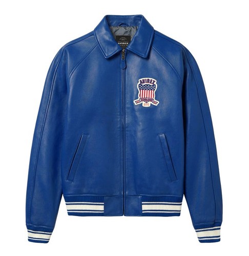 Avirex leather jacket handmade - leather,